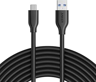 Anker , Powerline USB 3.0 to USB C Charger Cable (10ft) with 56k Ohm Pull-up Resistor for Samsung Galaxy Note 8, S8, S8+, S9, Oculus Quest, Sony XZ, LG V20 G5 G6, HTC 10 and More