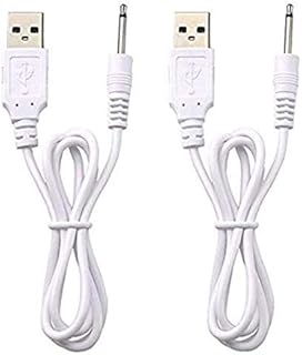 VibeMax Replacement DC Charging Cable | USB Charger Cord - 2.5mm (2 Pack)
