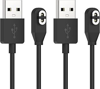 YUANHOT 2 Pack Charging Cable Replacement for AfterShokz Aeropex AS800 & Shokz OpenRun Pro & OpenRun & OpenRun Mini & OpenComm, USB Charger Cord for AfterShokz Aeropex Bone Conduction Headphones