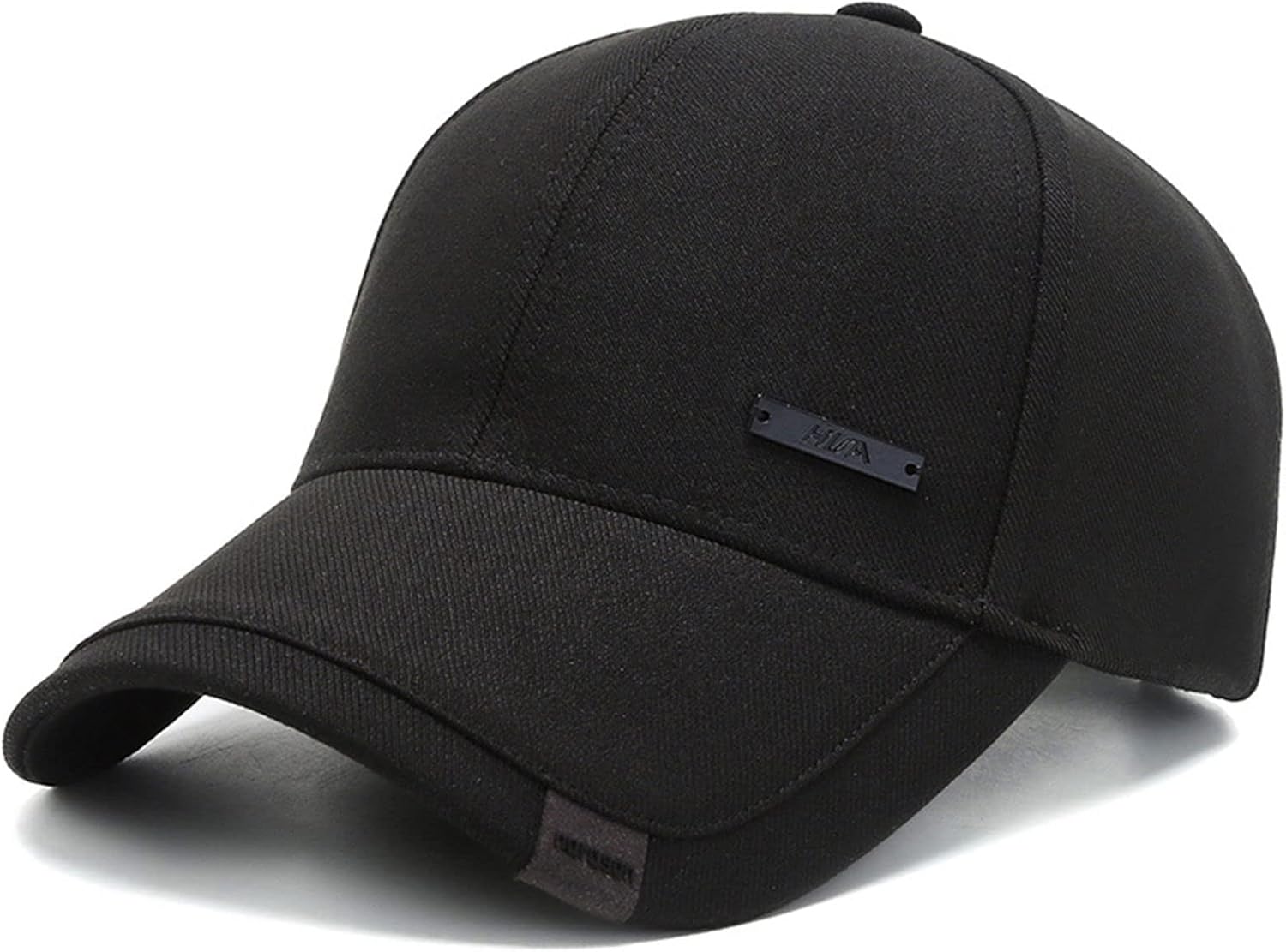 Vintage Cotton Dad Hat with Double Layer Peaks Adjustable Baseball Cap Trendy Trucker Hat for Mens Headwear