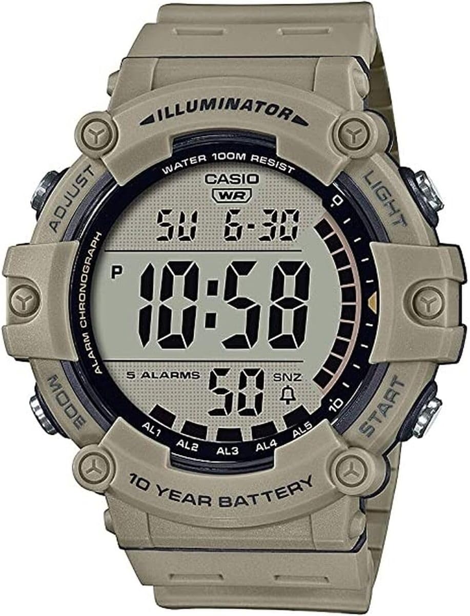 Casio Illuminator AE1500WH Series | 10-Year Battery | LED Backlight | 5-Alarms |